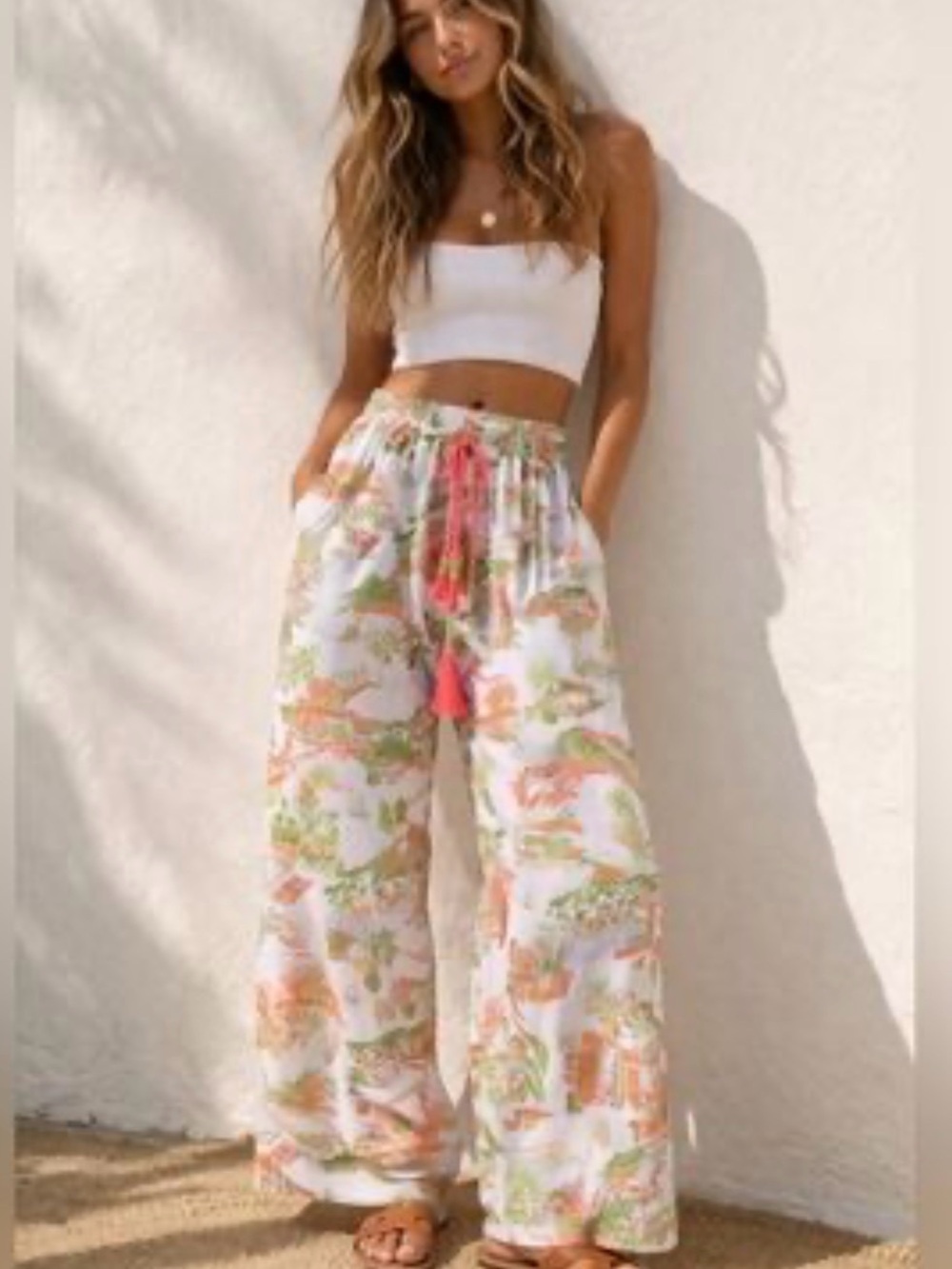 CYNTHIA ROWLEY linen pants